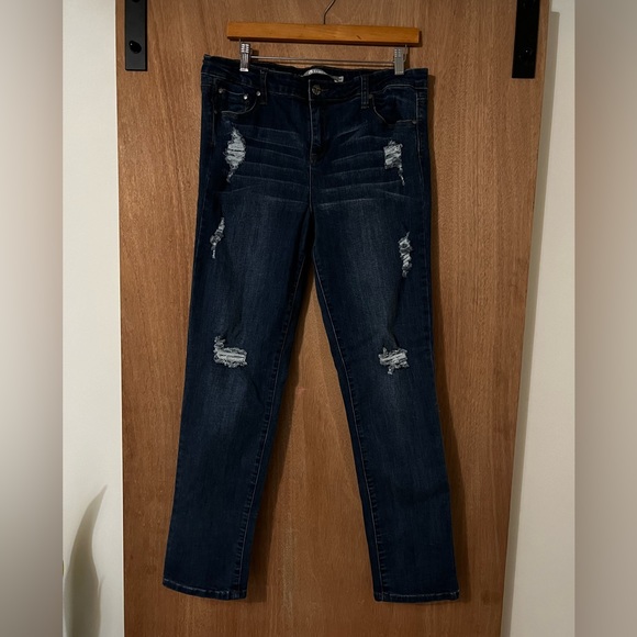 Tractr distressed straight jeans size 32 - Picture 1 of 5